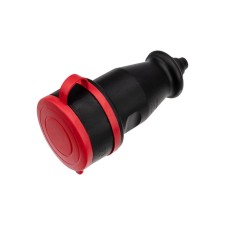 A portable moisture -proof outlet with a lid, 3p+re, 32 a, IP44 REXANT rubber