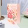 Postcard "Happy Anniversary!" Glitter, Congrev, flowers in a box, 12.5 x 19.4 cm