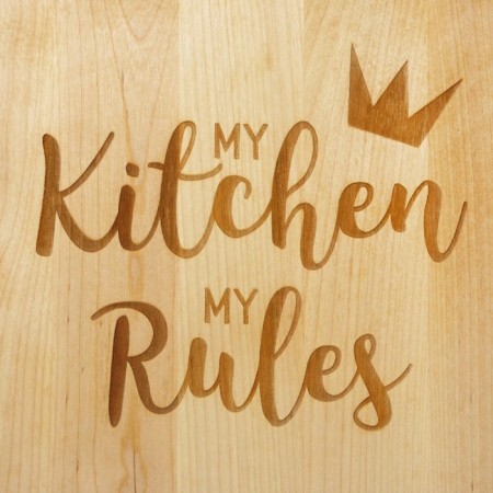 Wooden cutting board "My kitchen", 35 × 20 × 2 cm-1