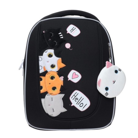 Barry -frame backpack Grizzly, 36 x 29 x 18 cm, with a key fob, black-2