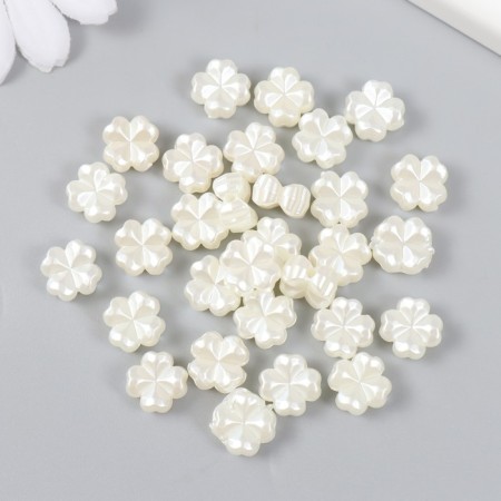Beads for creativity plastic "Pearls of hearts" set of 30 pcs 0.4x1.2x1.2 cm-1