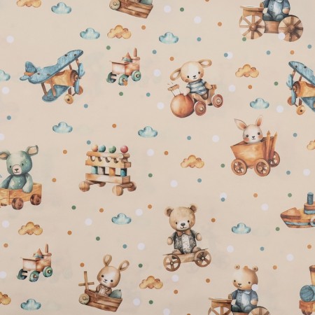 Glossy packaging paper "Children's toys", 100 x 70 cm-2