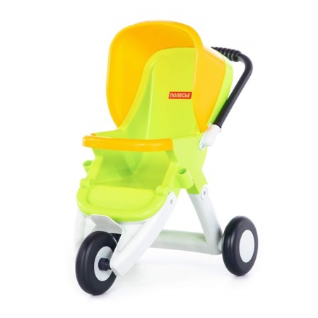 Stroller for puppets Anita, 3 wheels, green color
