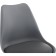 Plastic stool Bonuss array/eco -leather/plastic, black/gray 49x57x82 cm