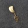 Tailor Talisman "Violin key", natural amber