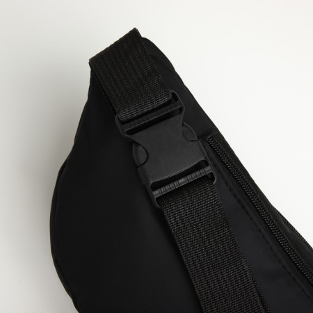 Lightning waist bag, 3 outer pockets, black color-4