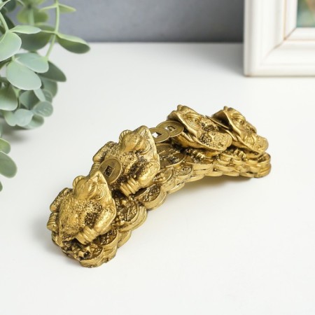 NECK Polystone for bronze "4 toads on the arc" 4x14x5.5 cm-1