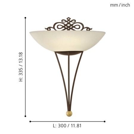 Bra Mestre 60W E27 brown, gold-3
