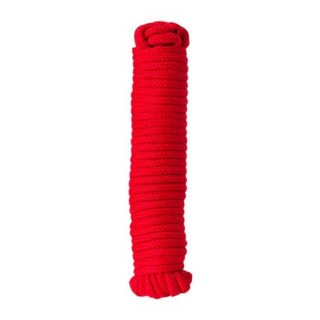 Rope for a bondage, textiles, red color, 1000 cm