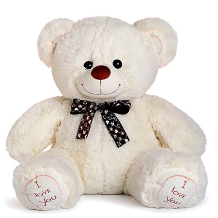 Soft toy "Bear Felix", 70 cm, milk color, mix-2