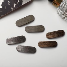 Invisibility for Herty hair (set 6 pcs) strip texture, 5.5 cm, gray-brown