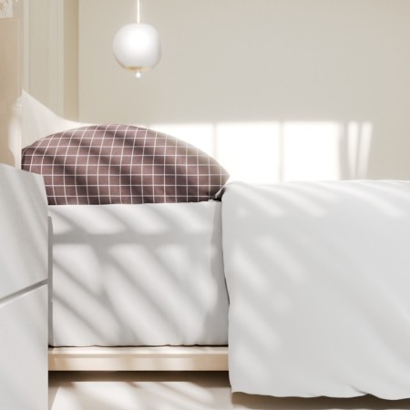 Bed linen Ethel 1.5 joint venture Graphite Cage 150x215cm, 150x225cm, 50x70 ± 3cm-2 pcs, Novosatin-1