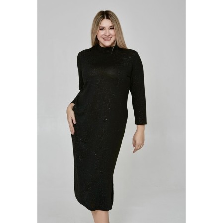 Female dress, size 66, black color-2