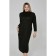 Female dress, size 66, black color