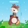 Musical toy "Baby Roy, Sound, Light, Brown color