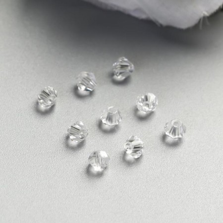 Set of glass beads 40 pcs, 4x4 mm-2