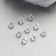 Set of glass beads 40 pcs, 4x4 mm