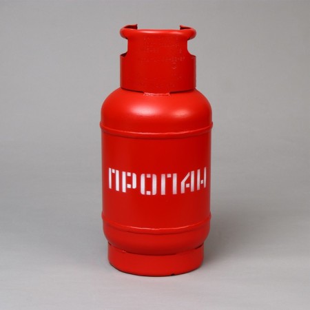Gas cylinder, 12 l, with a valve, empty, GOST 15860-84