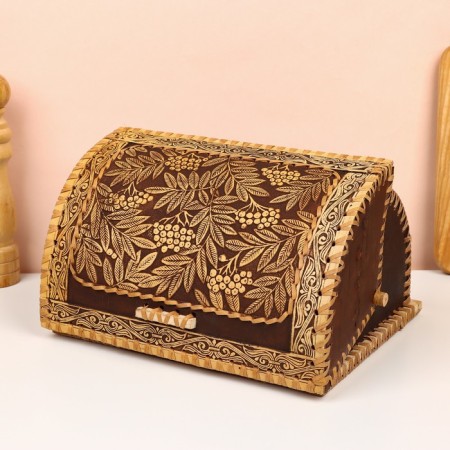 Bread "Ryabinushka", helmet, 28 × 19 × 16 cm, birch bark-1