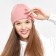 Female hat, pink color, size 58