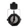 Track lamp for the GU5.3 lamp, eight faces, black body