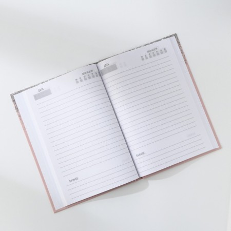 Diary in a solid cover A5, 80 L "Pink"-1