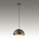 UGA 1x60W E27 Suster Chandelier, black, gold 30x30 cm