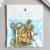 Castle Metal for the casket "Smoothness" gold 2.9x2 cm