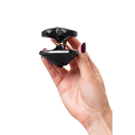 Vibrator Mystim Heart os Desire with electrical stimulation, 6.7 cm, silicone, black color-9