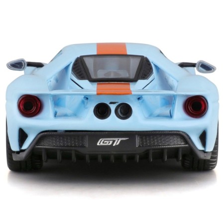 Racing machine BBURAGO 2019 Ford GT Heritage Edition, Die-Cast, 1:32, Orange-blue color-8