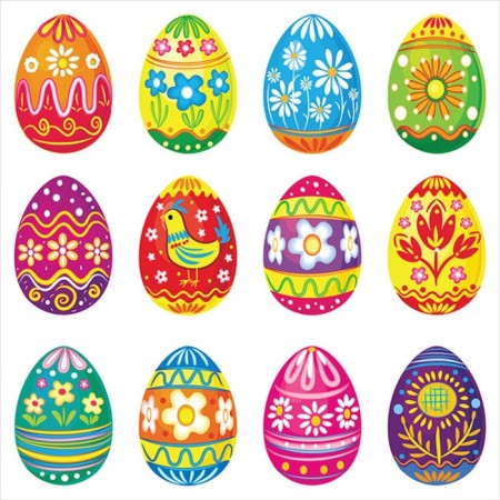 A set of napkins for setting the table "Coloring Easter eggs", rectangular, size 32x46 cm, 4 pcs-3