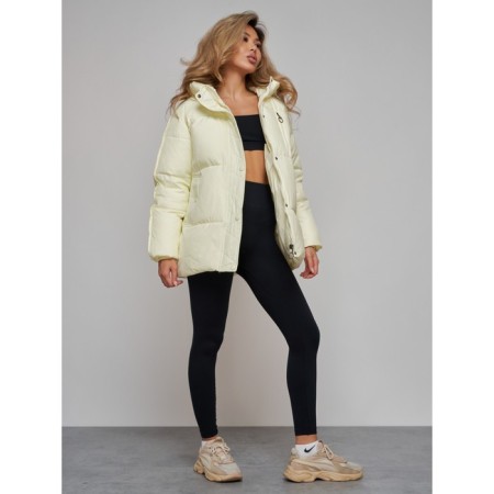 Winter jacket, size 42, light yellow color-18