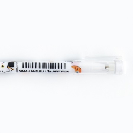 Ballpack blue paste 0.5 mm with a cap "cats" plastic-5