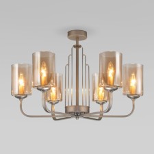 Светильник потолочный Eurosvet Defi 60138/6, E14, 6х60Вт, 650х650х450 мм, цвет золото