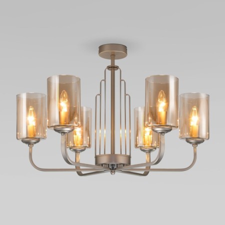 Ceiling Lamp Eurosvet Defi 60138/6, E14, 6x60W, 650x650x450 mm, color gold