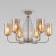 Ceiling Lamp Eurosvet Defi 60138/6, E14, 6x60W, 650x650x450 mm, color gold