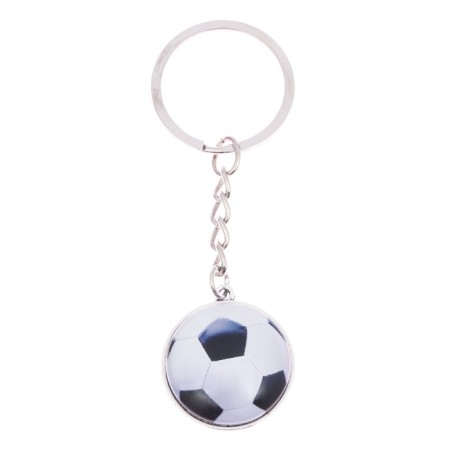 Key keychain, sport "football", 9.5 x 2.7 cm-1