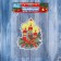 Glass sticker "Christmas candles" 10x13 cm