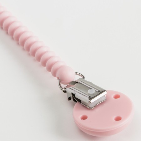 Holder for the nipple - dummy "rings", silicone, pink color-2