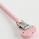 Holder for the nipple - dummy "rings", silicone, pink color