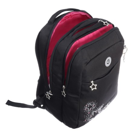 Youth backpack 40 x 28 x 16 cm, Grizzly, ergonomic back, laptop department, black-7