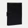 Male purse on the button, 3 in 1, for autocrains, for passport, for bills, black color
