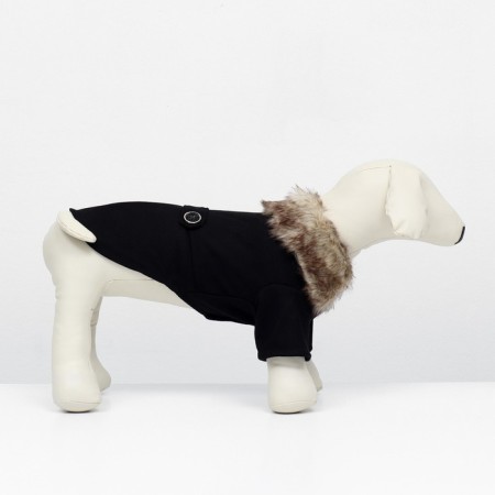 Coats for dogs, size XS (DS 20, OG 29-30, Osh 20-21 cm), black-2