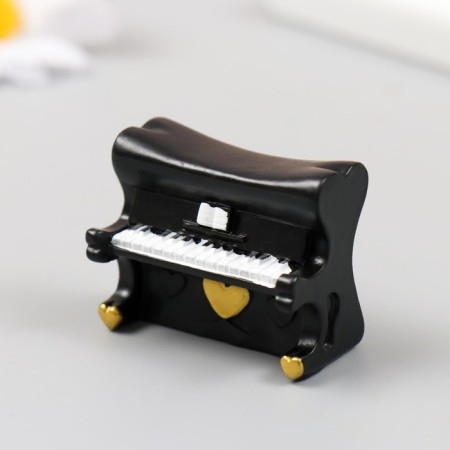 Figure for Florarium Polystone "Piano" black 4x3 cm