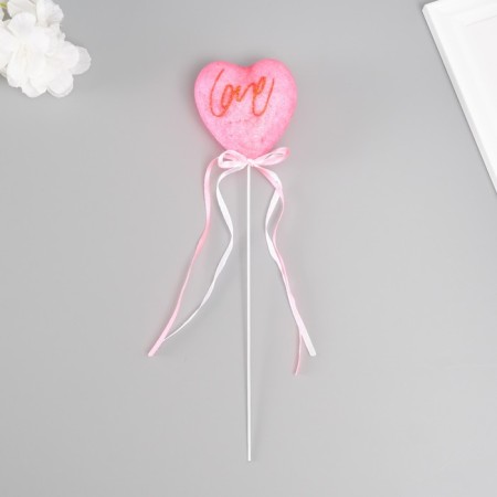 Decor for creativity "Love" length 20 cm, bright pink