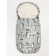 Winter fur "dinosaurs", size 105 cm, gray gray