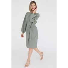 Dress with sleeves on an elastic band, size 42
