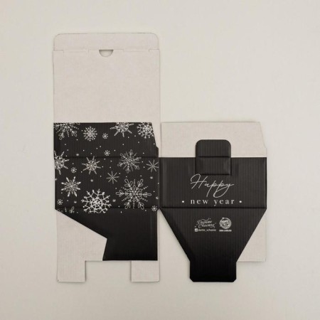 Box a gift New Year's folding "New Year", 15 x 15 x 7 cm, New Year-2