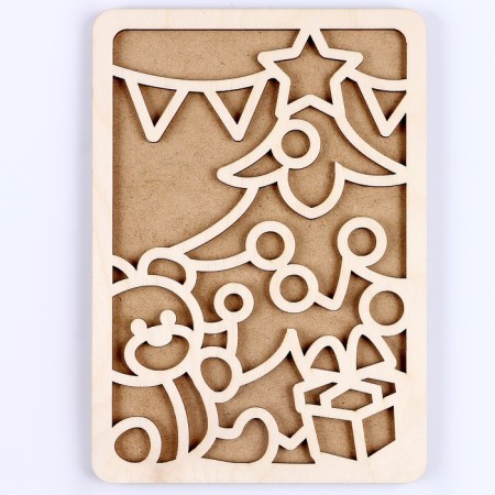 New Year's plasticine pictures "New Year! Christmas tree"-2