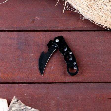 Knock-Kerambit "circles" 15cm, blade 62mm/1mmm-1